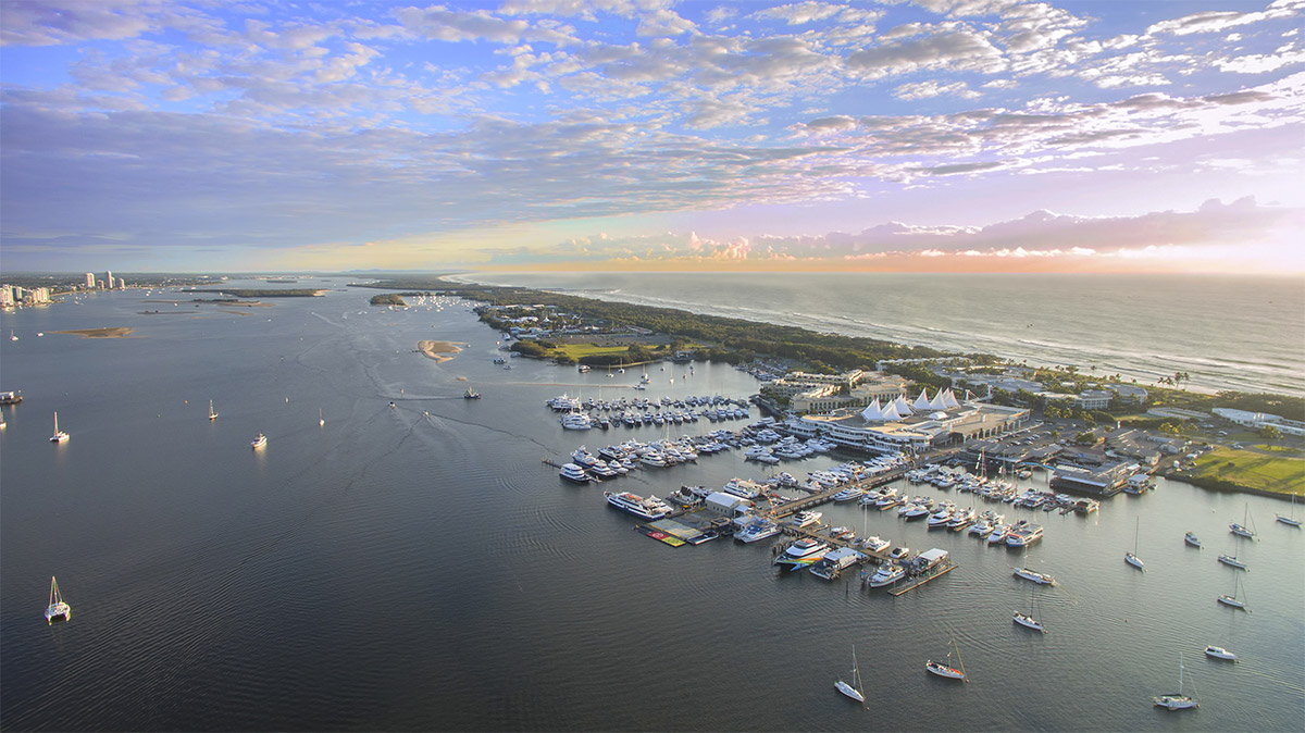 Aerial View Spit South Stradbroke Is