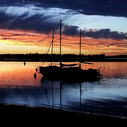 Boat in the Broadwater