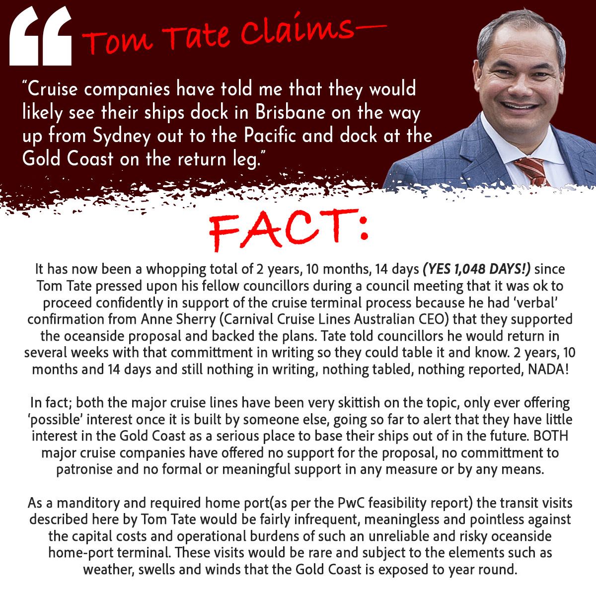 Tom Tate Claims Cruise Companies