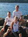 Atheletes Brad, Tim and Dimity