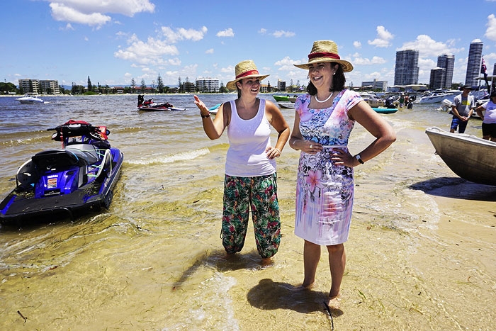 Annastacia Palaszczuk and Penny Toland