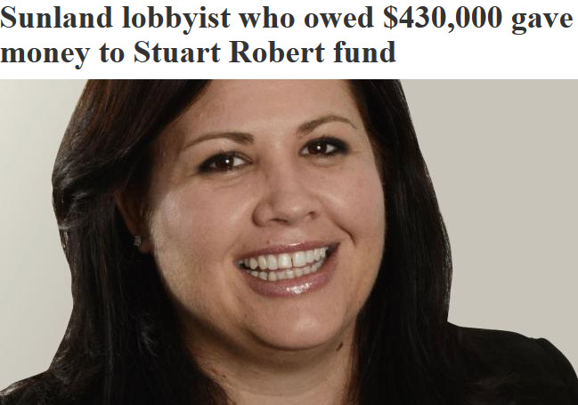 Sunland Lobbyist who owed 430,000